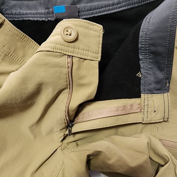 Eddie Bauer First Ascent Tan Fleece Lined Hiking Pants - Picture 5 of 7